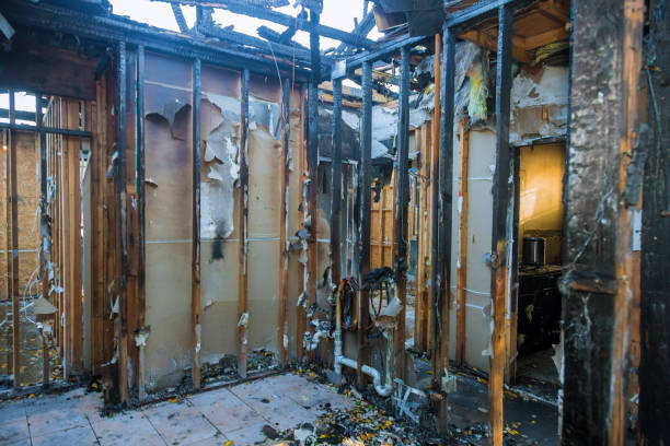 Professional Fire Damage Removal technician working in Flemington, NJ
